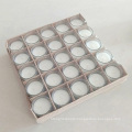 New Product glass holder white filled votive candles wholesale